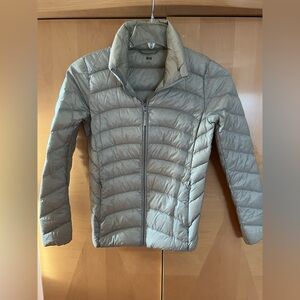 Uniqlo Light Gray Ultralight Down Jacket XS
